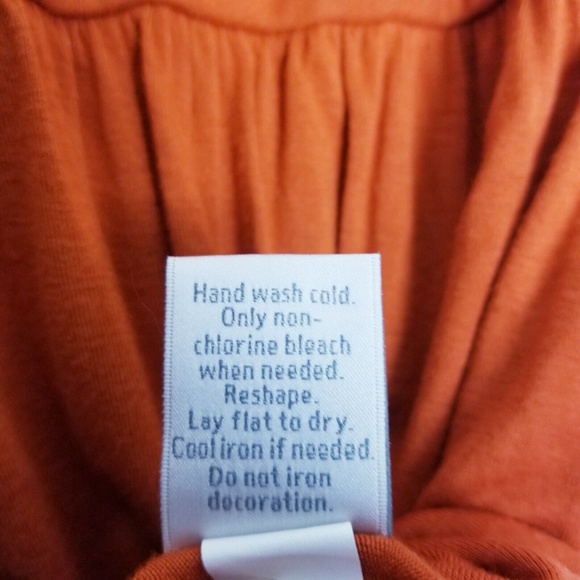 Lauren Conrad Orange Embellished Neckline Tank Top Women Size Small - Picture 9 of 11